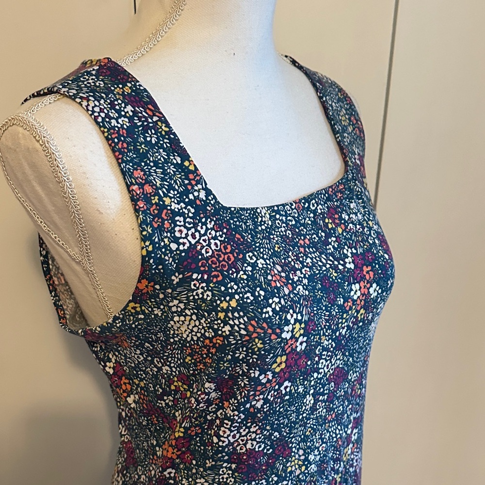 Lands’ End Square neck sleeveless Maxi Dress - NEW without tags